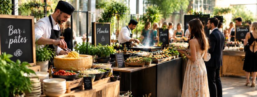 Food stations : quelles animations culinaires pour un événement ?